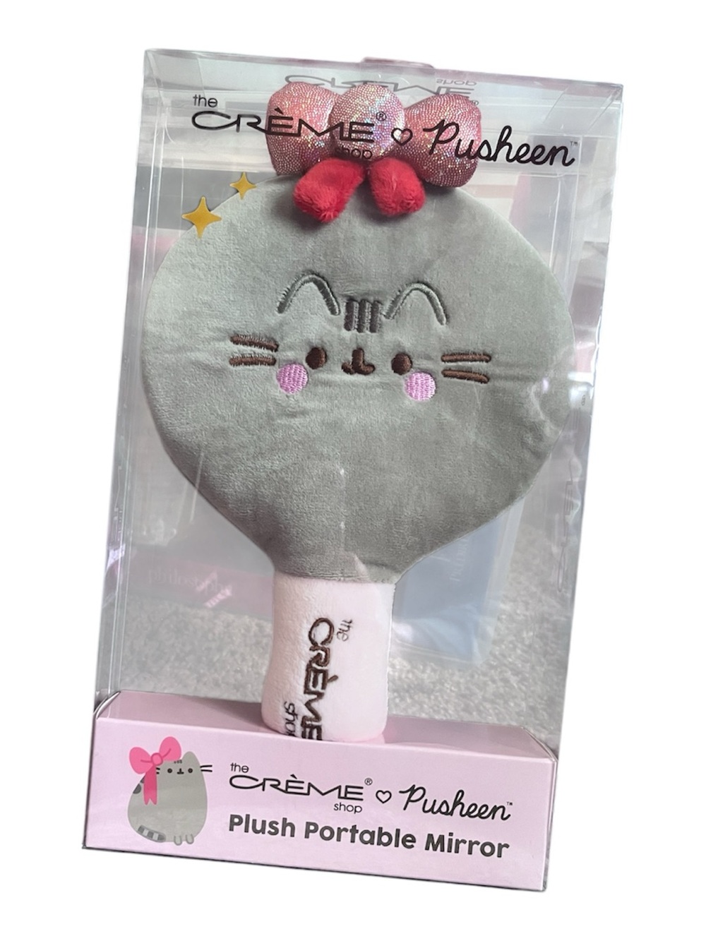 The Crème Shop x Pusheen Plush Portable Mirror 🎀🐱
